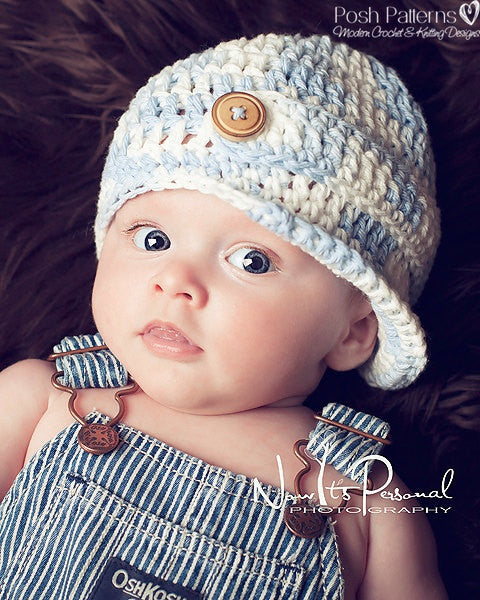 Crochet baby best sale boy hats