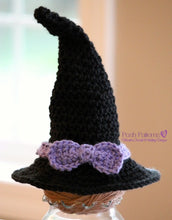 Load image into Gallery viewer, crochet witch hat pattern