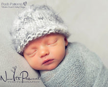 Load image into Gallery viewer, easy baby hat knitting pattern