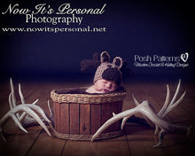 Load image into Gallery viewer, baby reindeer hat pattern