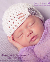 Load image into Gallery viewer, fancy beanie crochet pattern