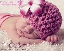 Load image into Gallery viewer, lacy crochet hat pattern
