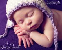 Load image into Gallery viewer, crochet pattern baby bonnet