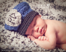 Load image into Gallery viewer, police man hat crochet pattern