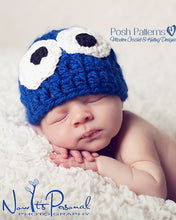 Load image into Gallery viewer, monster hat crochet pattern