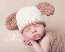 Load image into Gallery viewer, crochet puppy hat pattern
