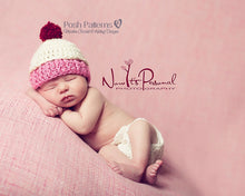 Load image into Gallery viewer, cupcake hat crochet pattern