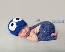 Load image into Gallery viewer, baby monster beanie pattern