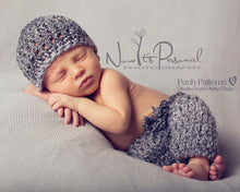 Load image into Gallery viewer, Crochet PATTERN - Easy Beanie and Baby Pants Set