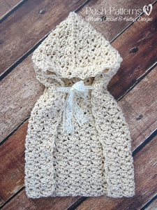 crochet baby cape pattern
