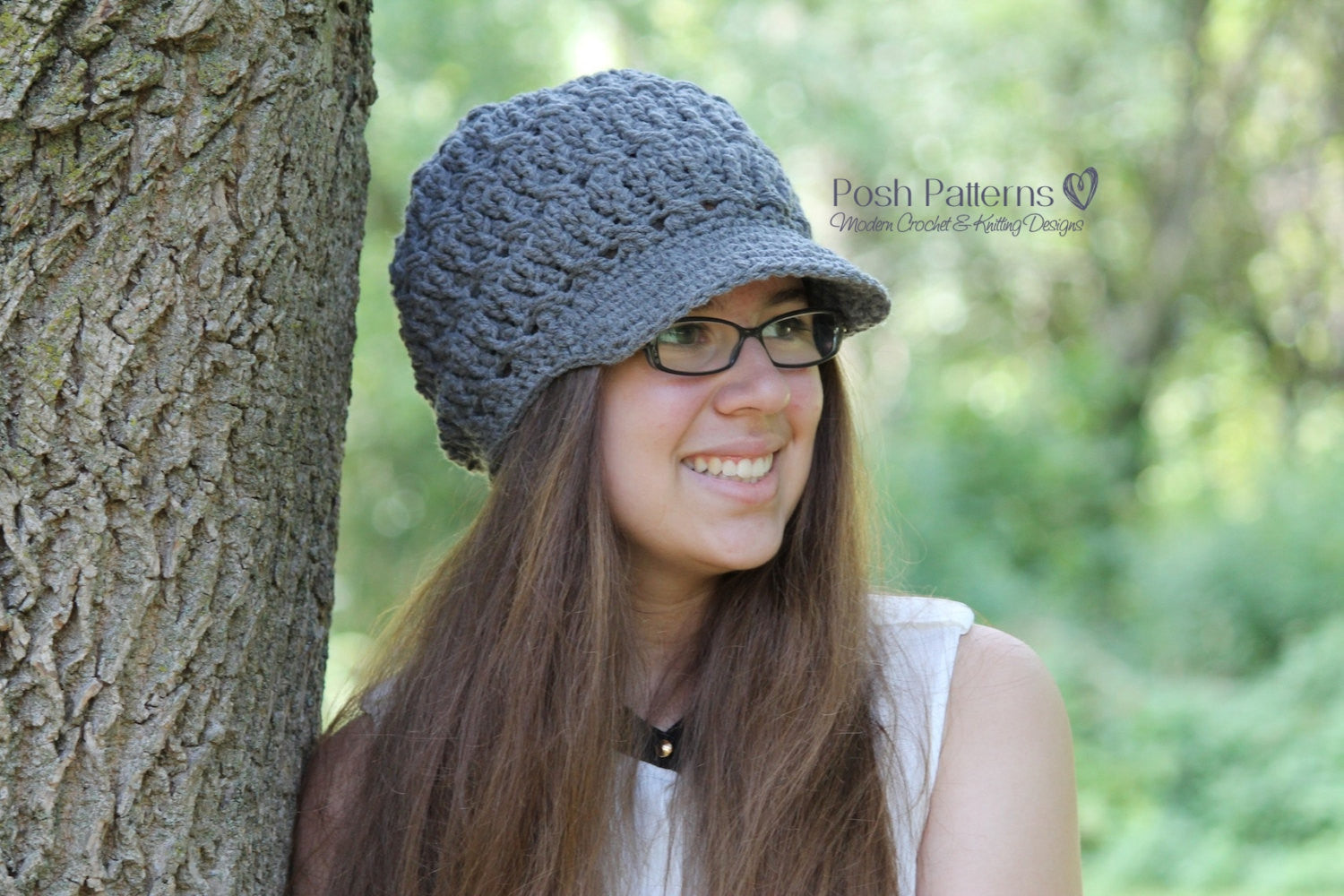 Crochet PATTERN Crochet Visor Hat Pattern Crochet Visor Beanie Pattern