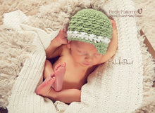 Load image into Gallery viewer, baby newsboy hat pattern