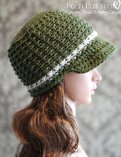 Load image into Gallery viewer, ladies newsboy hat pattern