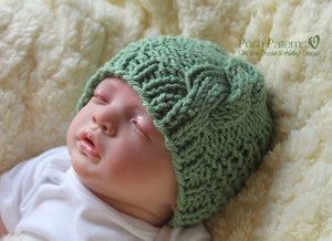 baby cable hat knitting pattern
