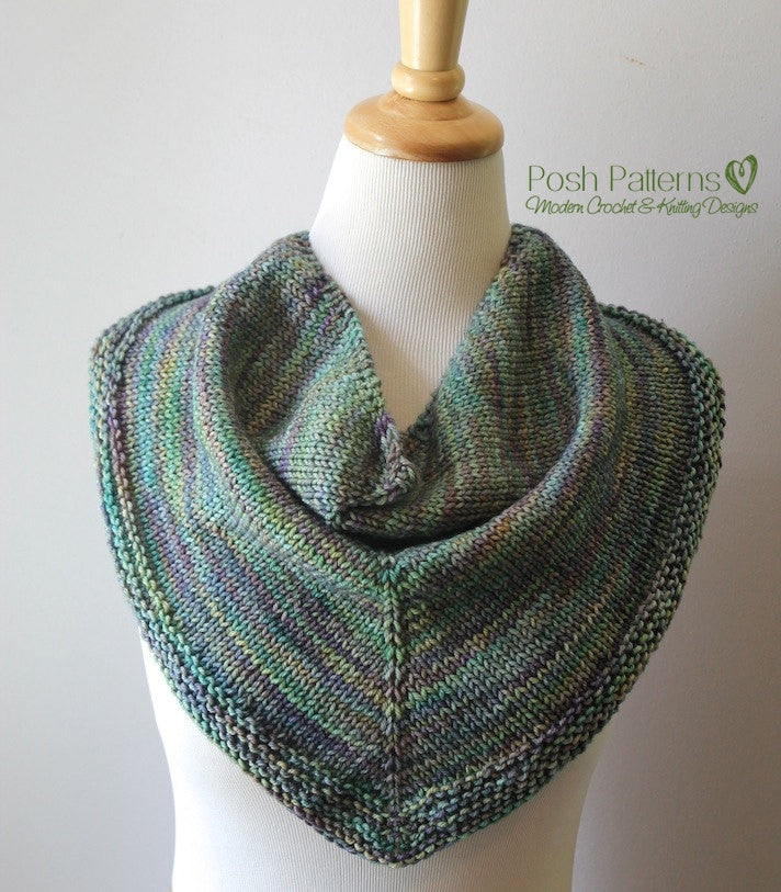 triangle scarf knitting pattern