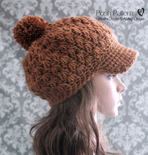 Load image into Gallery viewer, girls newsboy hat pattern