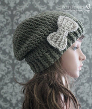 Load image into Gallery viewer, crochet slouchy hat pattern