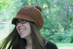 crochet newsboy hat pattern