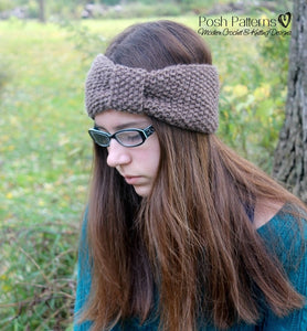 Seeded Rib Stitch Headband Pattern A Modern Turban Knitting Pattern, Knit  Top Knot Ear Warmer Instructions for Baby, Girls and Women's Sizes  (Download Now) - Et…