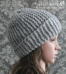 easy watch cap knitting pattern