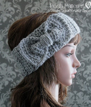 Load image into Gallery viewer, bow headband crochet pattern