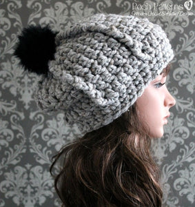 chunky hat crochet pattern