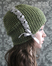 Load image into Gallery viewer, elegant hat crochet pattern