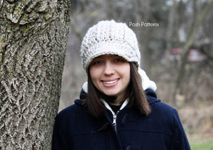 crochet newsboy hat pattern
