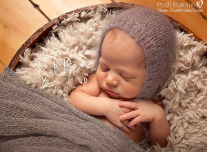 knit baby bonnet pattern