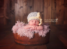 Load image into Gallery viewer, crochet bow hat pattern