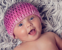 Load image into Gallery viewer, easy crochet hat pattern