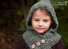 Load image into Gallery viewer, hooded scarf crochet pattern
