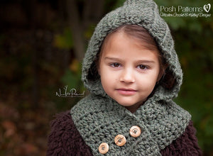 hooded scarf crochet pattern