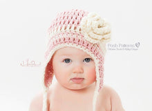 Load image into Gallery viewer, crochet earflap hat pattern