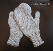 Load image into Gallery viewer, two needle mittens knitting pattern
